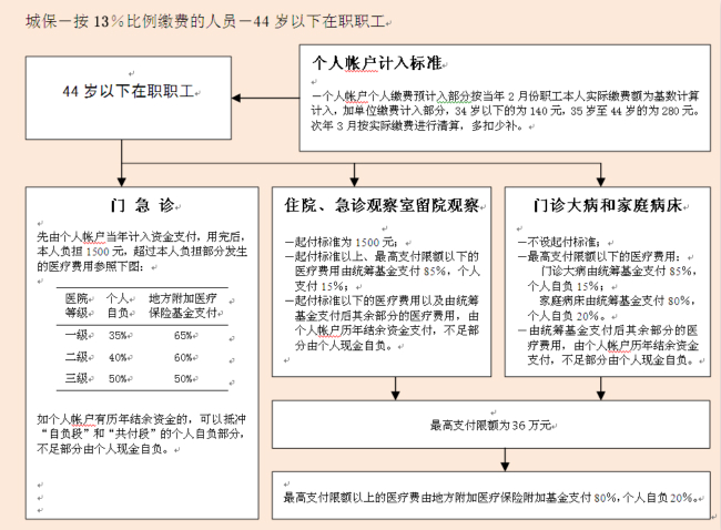 上海市在职员工城镇职工基本医疗保险待遇